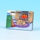6171 Fridge Magnet-HOME IS WHERE MY DOG IS